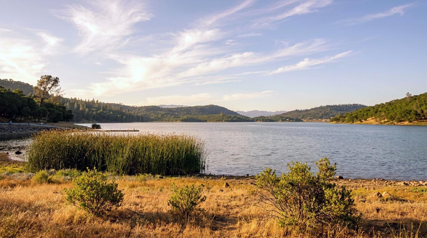 Lake Hennessey in Napa County, California