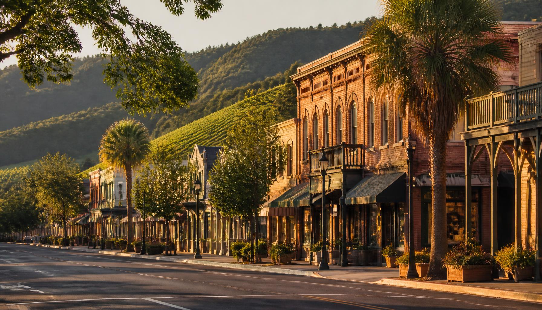 Calistoga, Napa Valley streetscape