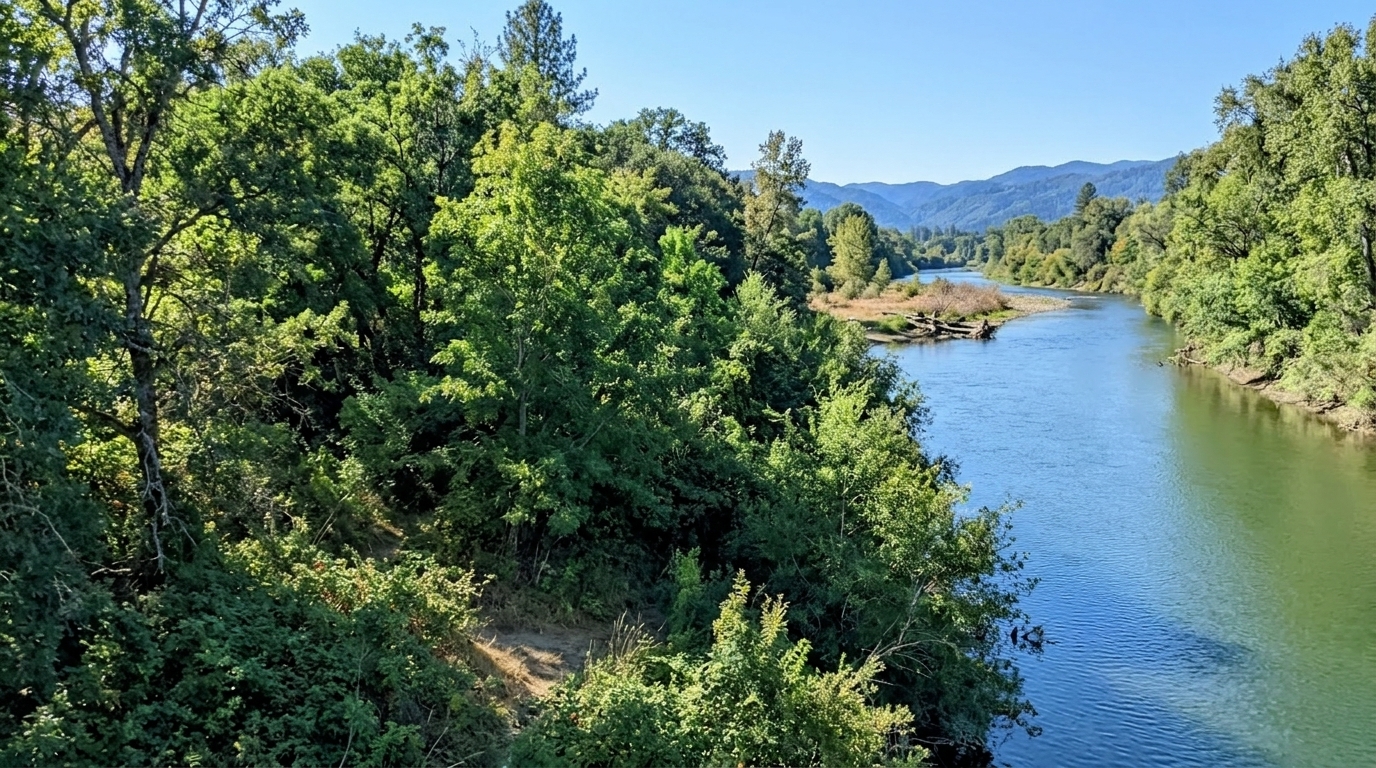 Napa River in Napa County, California