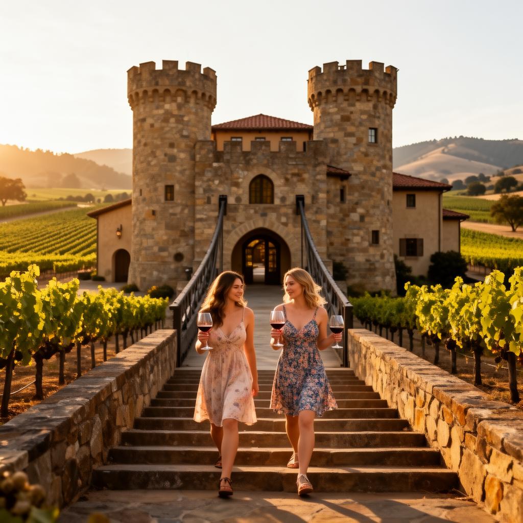 Castello di Amorosa — Napa Valley bachelorette photo spot