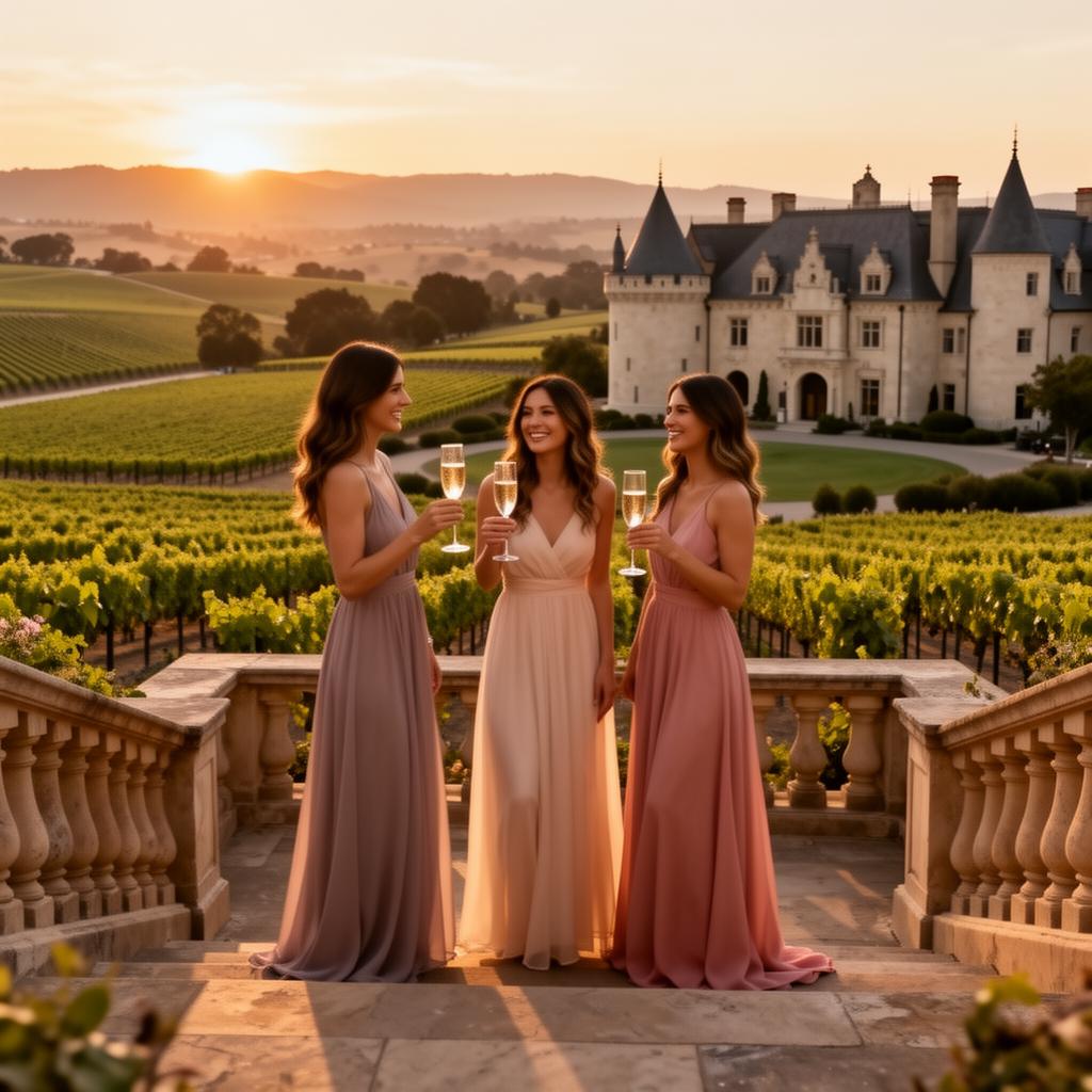Domaine Carneros Terrace — Napa Valley bachelorette photo spot